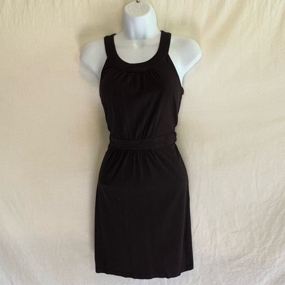 D-183 Loft Black Sleeveless MIDI‎ Summer Dress Size XSP